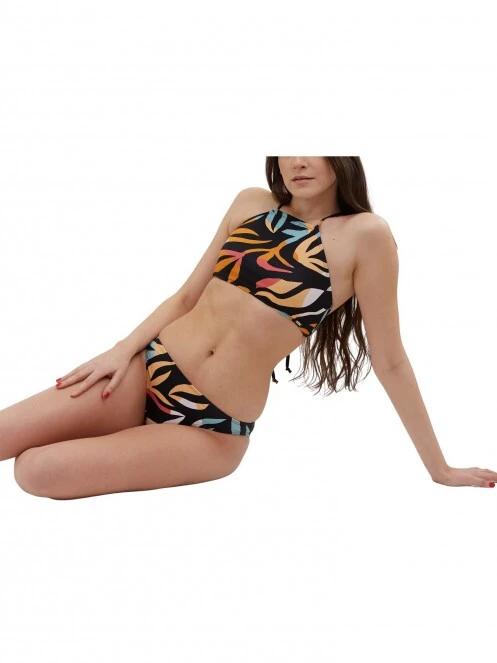 sutien bikini pt. femei Fundango Hogg High Neck Top multicolor 5