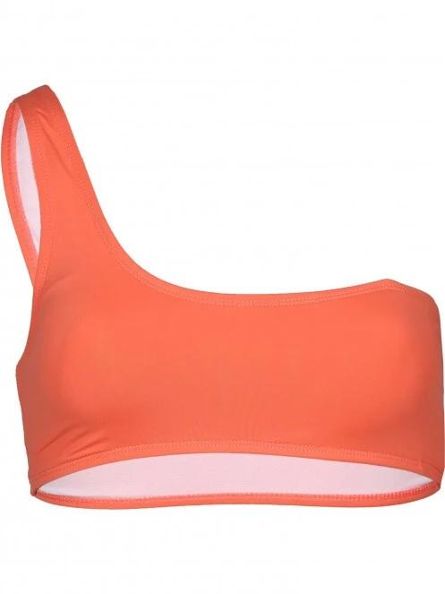 sutien bikini pt. femei Fundango Madison One Shoulder Top portocaliu 5