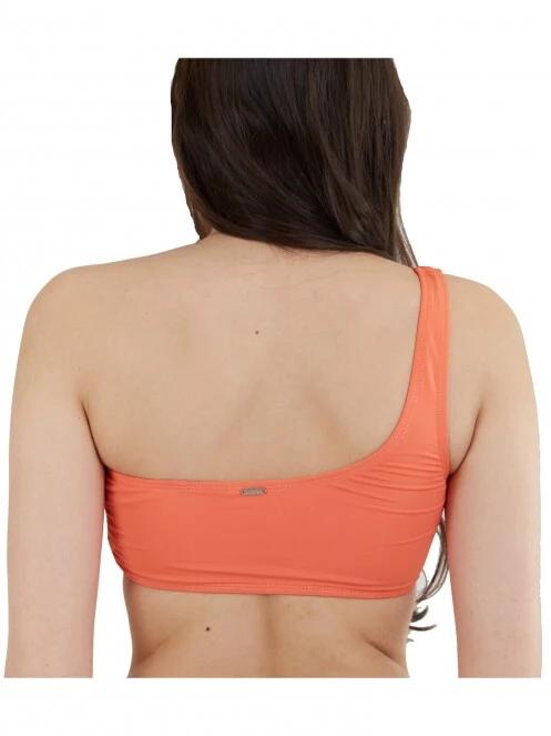 sutien bikini pt. femei Fundango Madison One Shoulder Top portocaliu 3