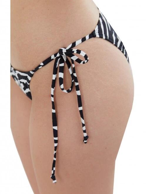 chiloti bikini pt. femei Fundango Innisfil Tie-side Bottoms negru 5