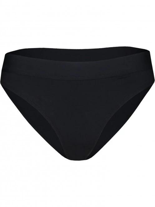 chiloti bikini pt. femei Fundango Sahara Mid Waist Full Bottoms negru 6