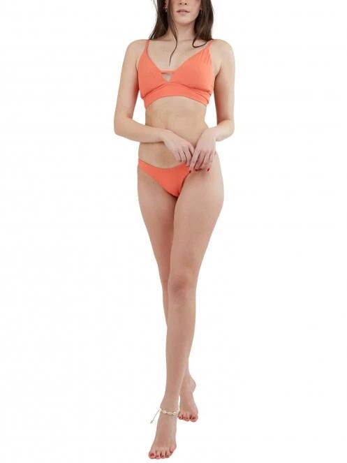 chiloti bikini pt. femei Fundango Madison High Cut Bottoms portocaliu 4