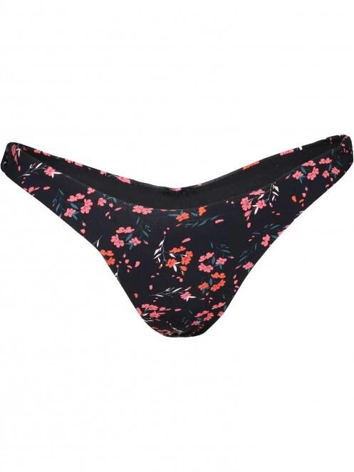 chiloti bikini pt. femei Fundango Madison High Cut Bottoms negru 6
