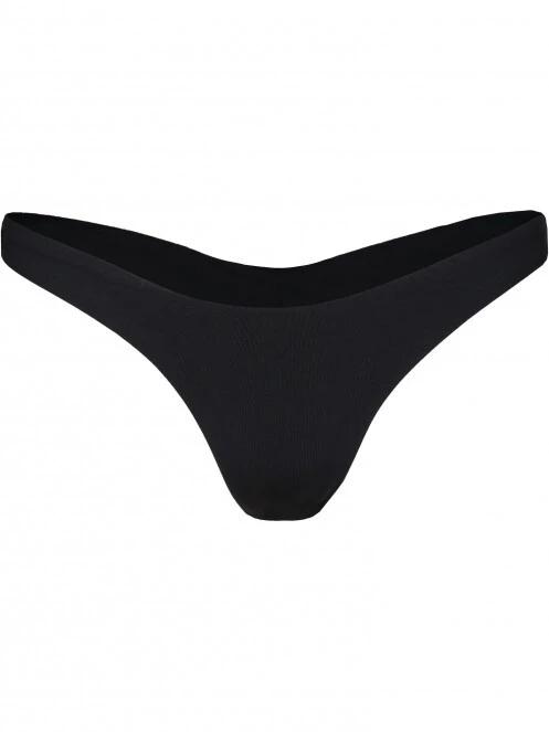 chiloti bikini pt. femei Fundango Madison High Cut Bottoms negru 5