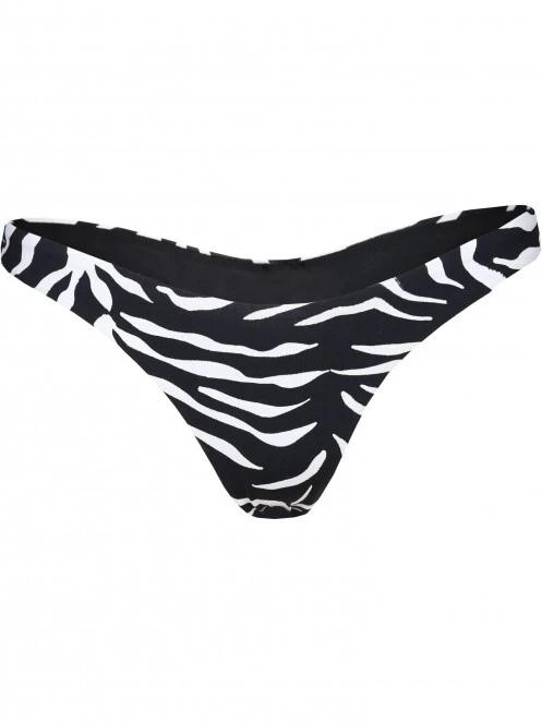 chiloti bikini pt. femei Fundango Madison High Cut Bottoms negru 6