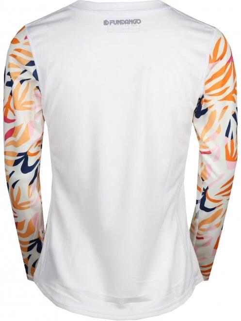 lycra cu maneci lungi pt. femei Fundango Loren Long Sleeve Rashguard alb 7