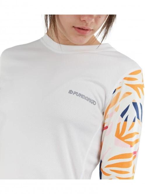 lycra cu maneci lungi pt. femei Fundango Loren Long Sleeve Rashguard alb 5