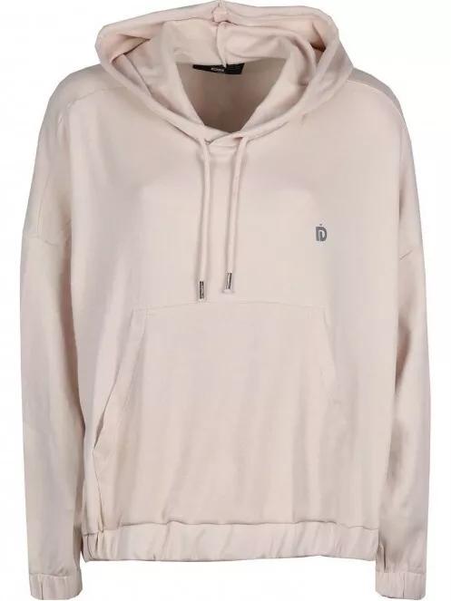 pulover cu gluga pt. femei Fundango Echo Loose Hoodie nisip 6