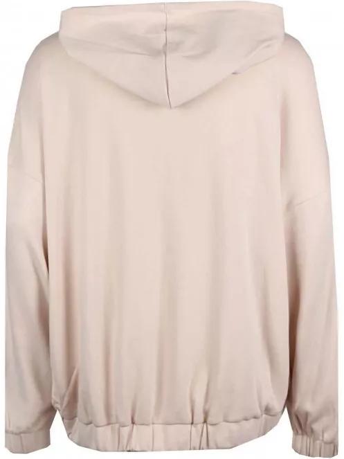 pulover cu gluga pt. femei Fundango Echo Loose Hoodie nisip 7