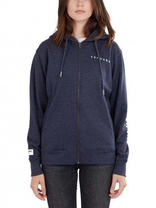 pulover pt. femei Fundango Neraly Hooded Sweatshirt albastru 2
