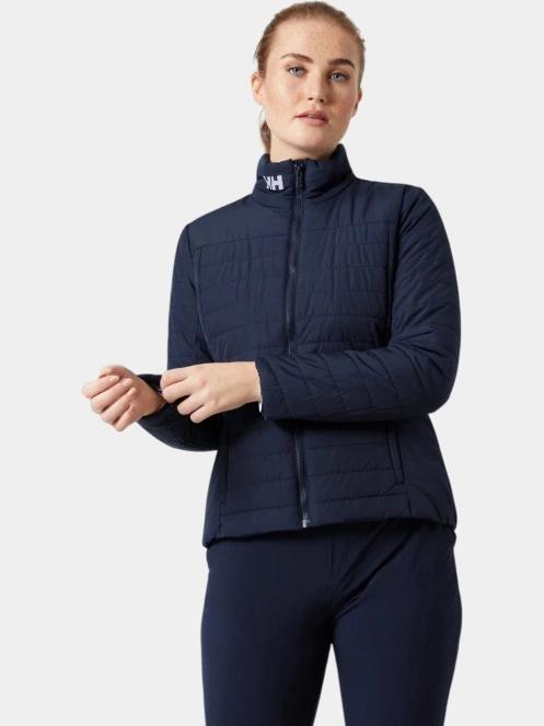 geaca matlasata de tranzitie pt. femei Helly Hansen W Crew Insulator Jacket 2.0 albastru inchis 2