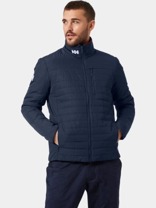 geaca matlasata de tranzitie pt. barbati Helly Hansen Crew Insulator Jacket 2.0 albastru inchis 2