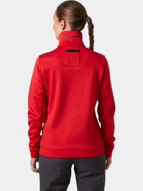 pulover polar pt. femei Helly Hansen W Crew Fleece Jacket rosu 3