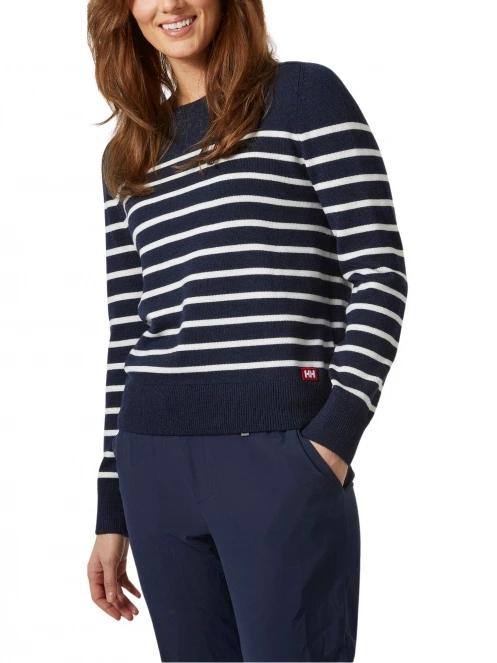 pulover pt. femei Helly Hansen W Molene Wool Sweater albastru inchis 2