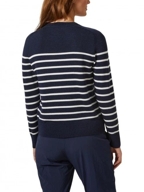 pulover pt. femei Helly Hansen W Molene Wool Sweater albastru inchis 3