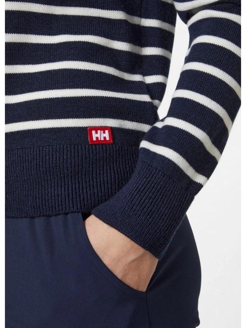 pulover pt. femei Helly Hansen W Molene Wool Sweater albastru inchis 4