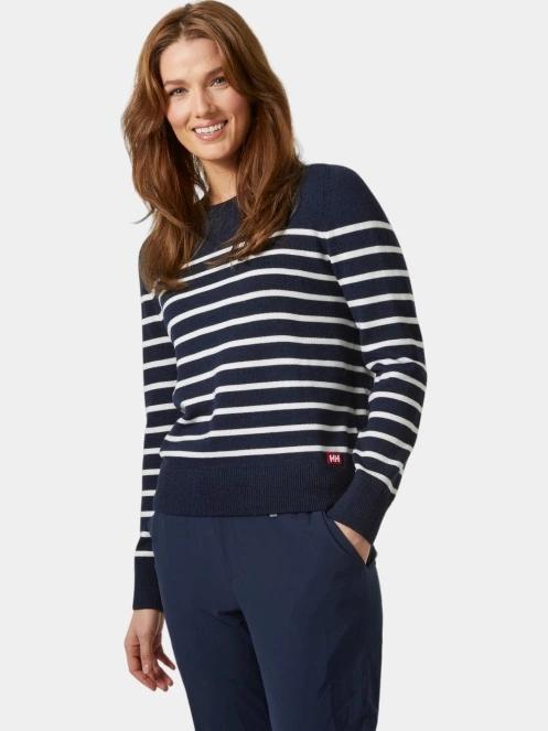 pulover pt. femei Helly Hansen W Molene Wool Sweater albastru inchis 2
