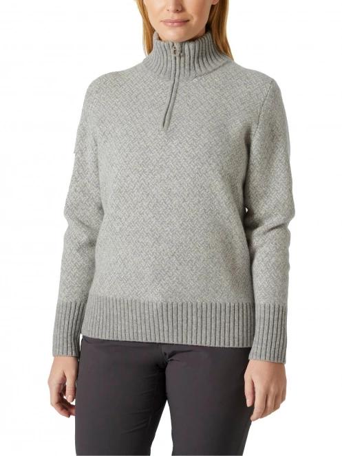 pulover tricotat pt. femei Helly Hansen W Arctic Iceland Knit gri 2