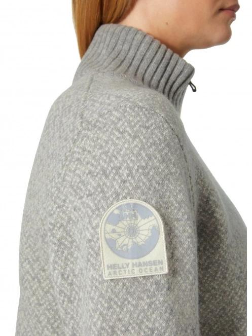 pulover tricotat pt. femei Helly Hansen W Arctic Iceland Knit gri 4