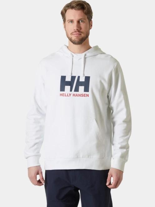 pulover cu gluga pt. barbati Helly Hansen Hh Logo Hoodie 2.0 alb 2