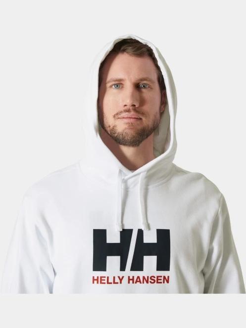 pulover cu gluga pt. barbati Helly Hansen Hh Logo Hoodie 2.0 alb 4
