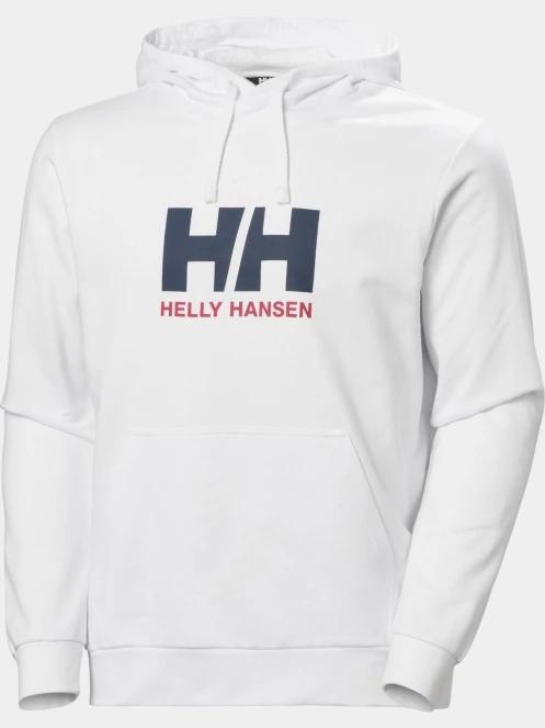 pulover cu gluga pt. barbati Helly Hansen Hh Logo Hoodie 2.0 alb 6