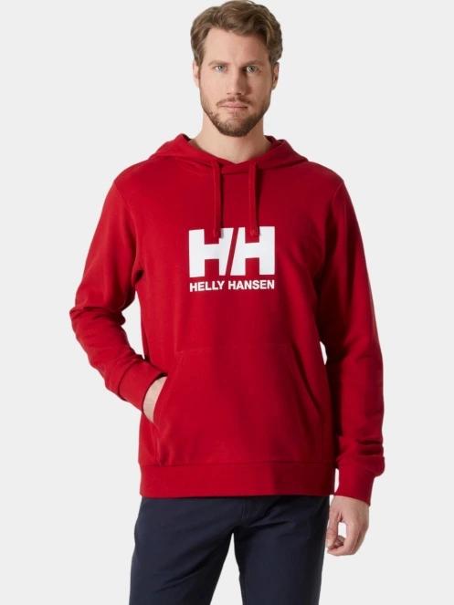 pulover cu gluga pt. barbati Helly Hansen Hh Logo Hoodie 2.0 rosu 2