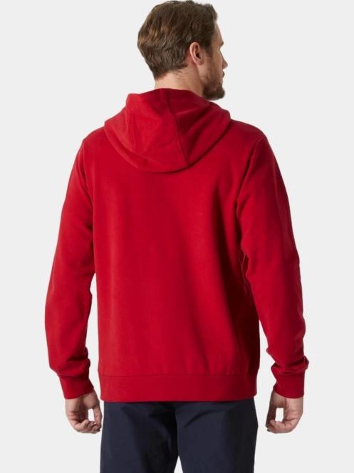 pulover cu gluga pt. barbati Helly Hansen Hh Logo Hoodie 2.0 rosu 3