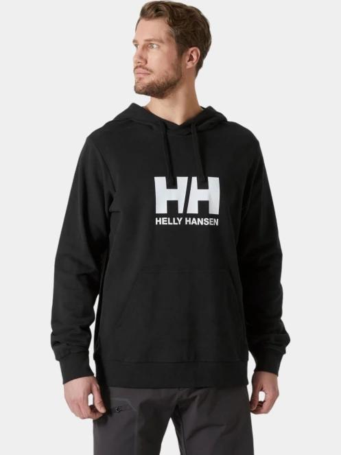 pulover cu gluga pt. barbati Helly Hansen Hh Logo Hoodie 2.0 negru 2