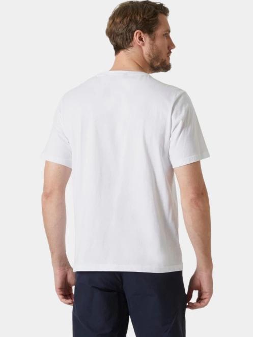tricou cu maneci scurte pt. barbati Helly Hansen Hh Logo T-Shirt 2.0 alb 3