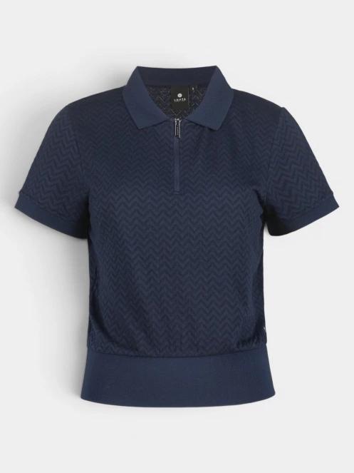 tricou cu guler pt. femei Luhta Luhta Ajanki albastru inchis 2