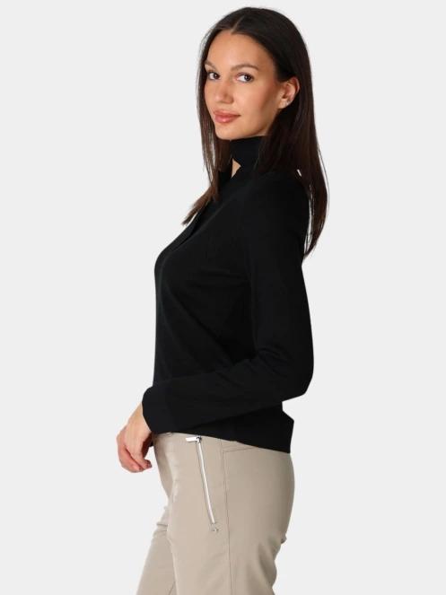 tricou cu maneci lungi si guler pt. femei Luhta Luhta Halso negru 3