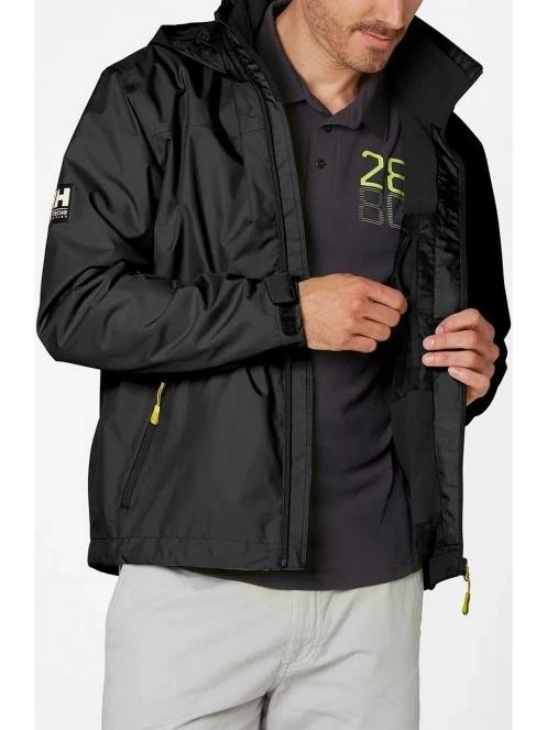 jacheta de primavara pt. barbati Helly Hansen Crew Hooded Midlayer Jacket negru 2