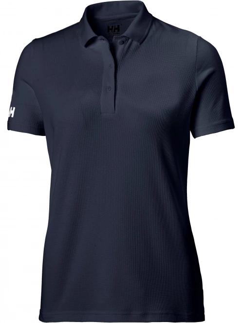 tricou cu guler pt. femei Helly Hansen W Crew Tech Polo albastru 2