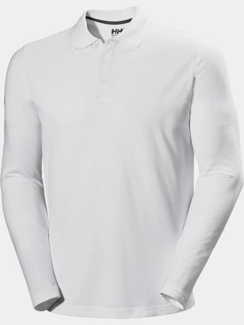 tricou cu maneci lungi si guler pt. barbati Helly Hansen Crewline Ls Polo alb 6