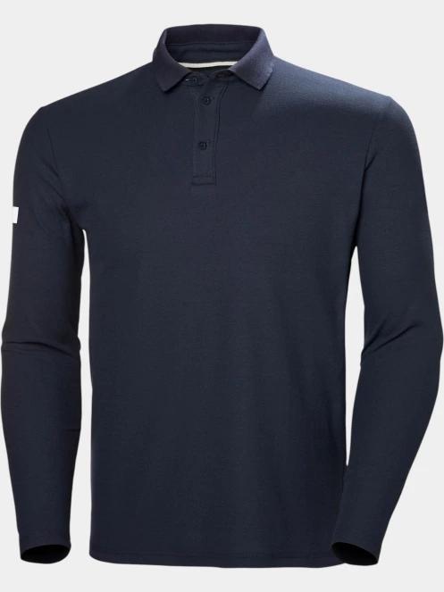 tricou cu maneci lungi si guler pt. barbati Helly Hansen Crewline Ls Polo albastru inchis 6
