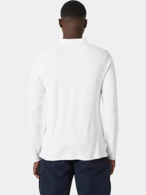 tricou cu maneci lungi si guler pt. barbati Helly Hansen Crewline Ls Polo alb 3