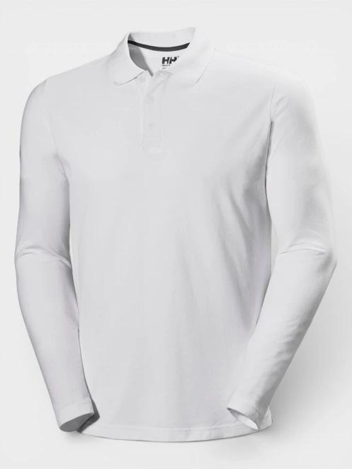 tricou cu maneci lungi si guler pt. barbati Helly Hansen Crewline Ls Polo alb 6