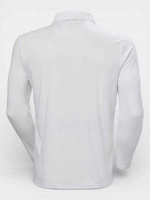 tricou cu maneci lungi si guler pt. barbati Helly Hansen Crewline Ls Polo alb 7