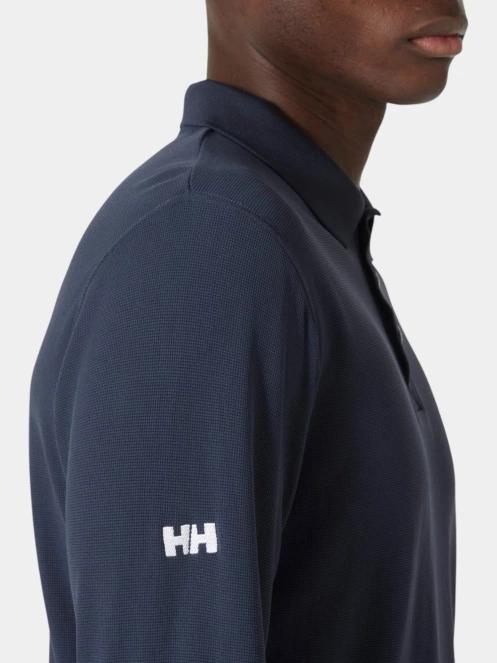 tricou cu maneci lungi si guler pt. barbati Helly Hansen Crewline Ls Polo albastru inchis 4