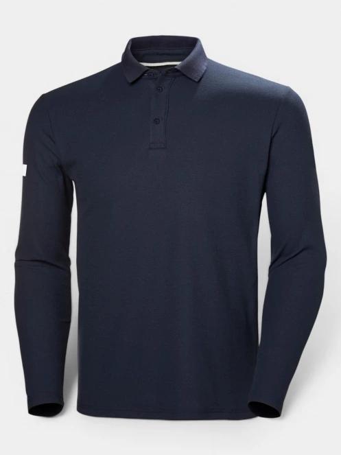 tricou cu maneci lungi si guler pt. barbati Helly Hansen Crewline Ls Polo albastru inchis 2
