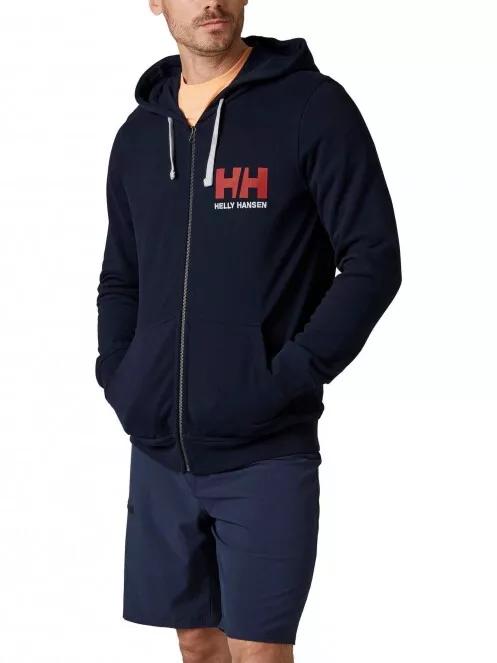 pulover cu gluga pt. barbati Helly Hansen Hh Logo Full Zip Hoodie albastru inchis 2