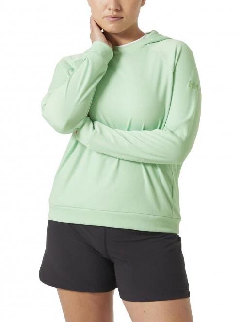 pulover cu gluga pt. femei Helly Hansen W Inshore Hoodie verde 2