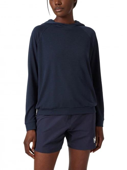 pulover cu gluga pt. femei Helly Hansen W Inshore Hoodie albastru inchis 2