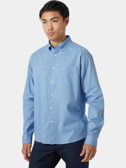 camasa cu maneci lungi pt. barbati Helly Hansen Club Ls Shirt albastru deschis 2