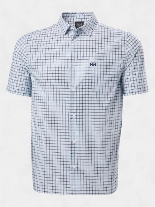 camasa cu maneci scurte pt. barbati Helly Hansen Fjord Qd Ss Shirt 2.0 albastru deschis 2