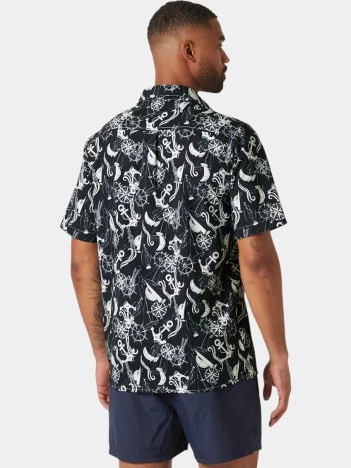 camasa cu maneci scurte pt. barbati Helly Hansen Fjord Qd Ss Shirt 2.0 albastru inchis 3