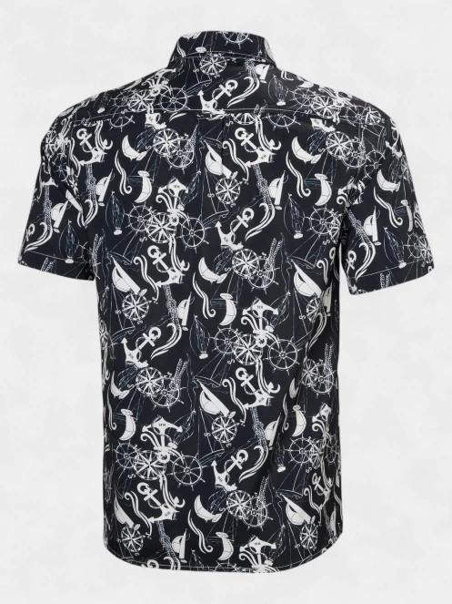 camasa cu maneci scurte pt. barbati Helly Hansen Fjord Qd Ss Shirt 2.0 albastru inchis 7