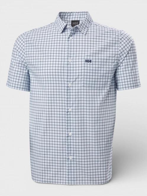 camasa cu maneci scurte pt. barbati Helly Hansen Fjord Qd Ss Shirt 2.0 albastru deschis 2