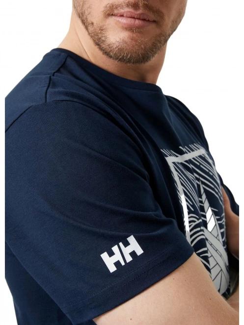 tricou cu maneci scurte pt. barbati Helly Hansen Shoreline T-Shirt 2.0 albastru inchis 5